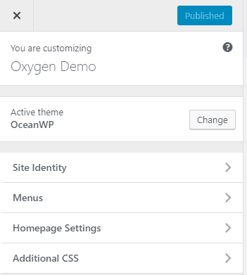 oxygen customizer options