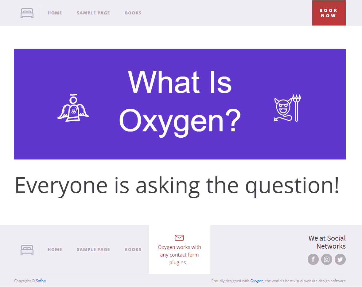 page made with oxygen