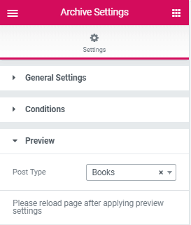 crocoblock selecting post type for preview