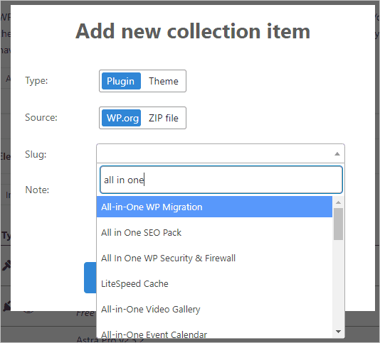 Wp Reset Pro Collections Add Item From Wp