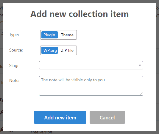 Wp Reset Pro Collections Add Item