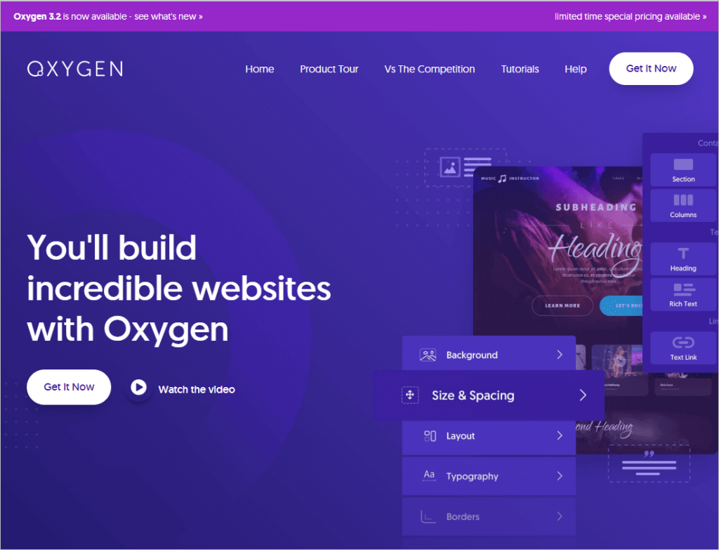 Oxygen Website