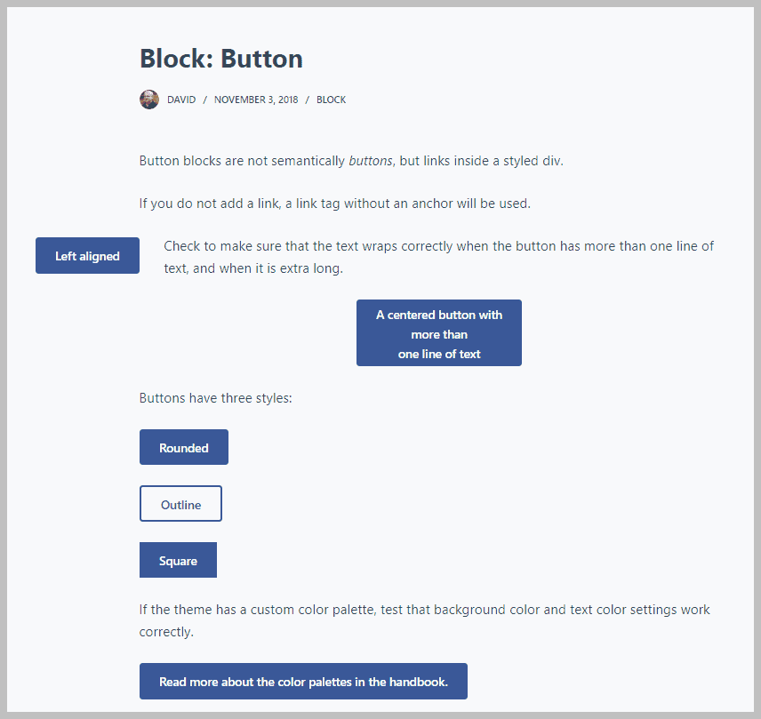 Blocksy Button Block