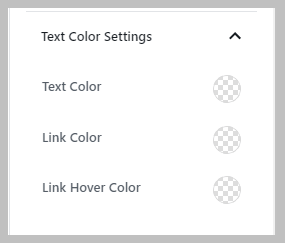 Column Text Color Settings