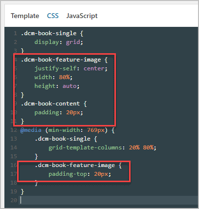 Css Added For Image And Content Div
