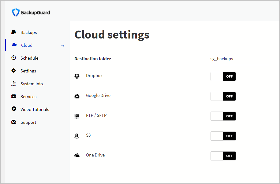 more locations available in cloud settings