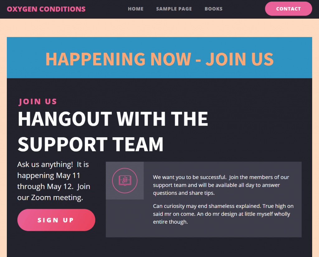 support hangout frontend
