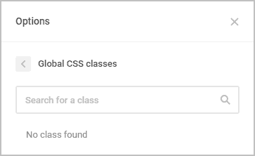 manage global css classes