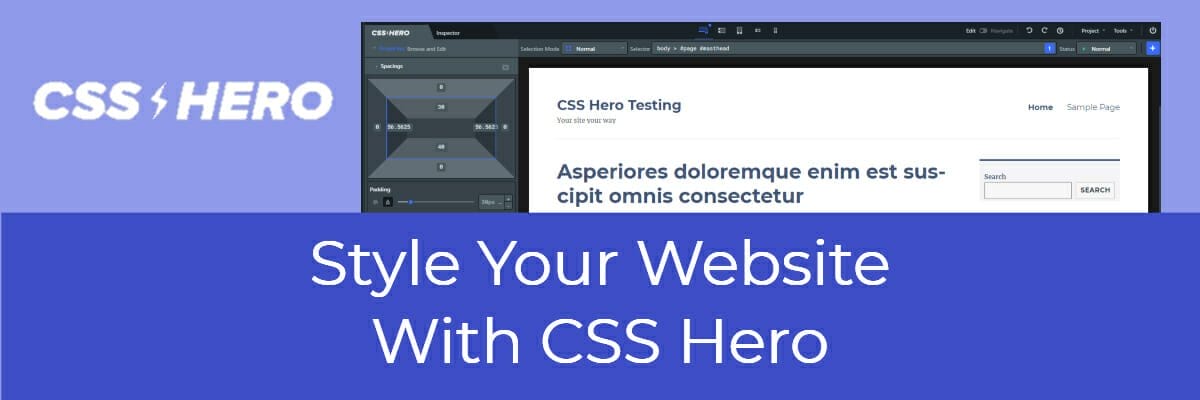 style your website with css hero