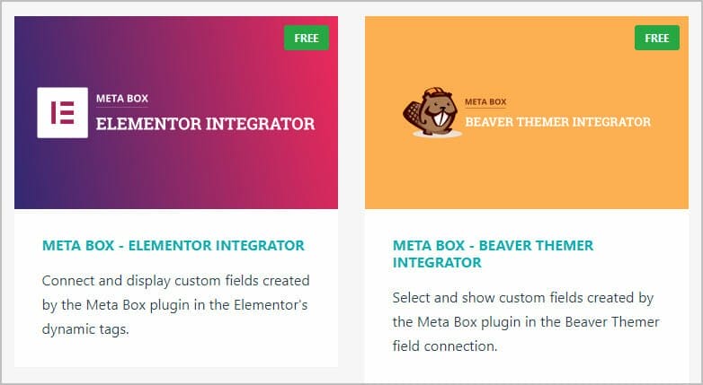 meta box page builder extensions