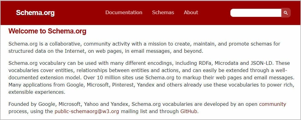schema org website