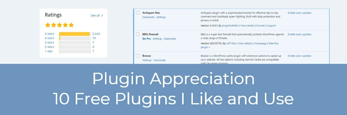 plugin appreciation