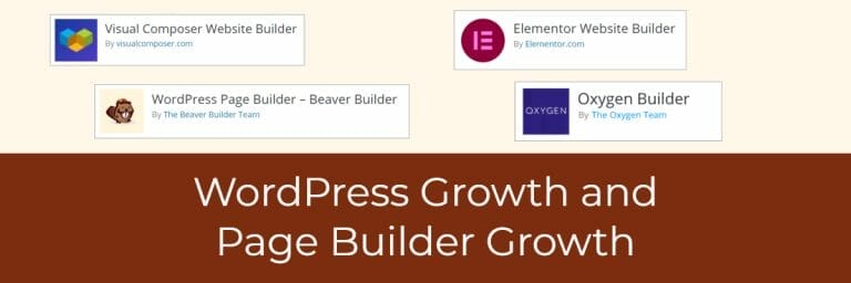 WordPress Growth and Page Builder Growth