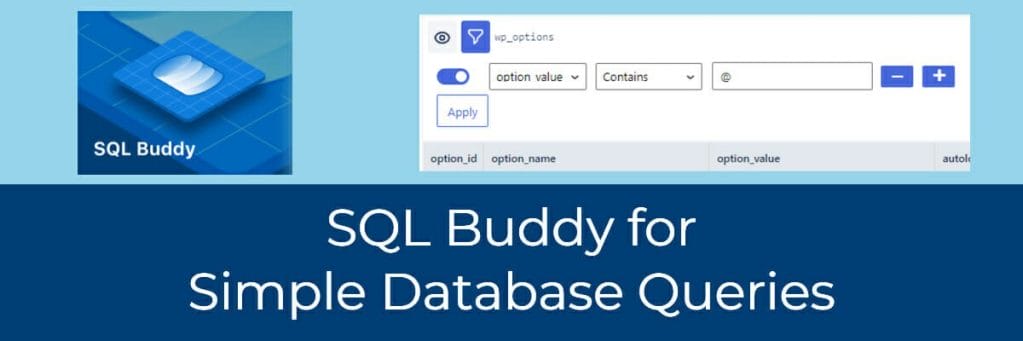 sql buddy for simple database queries
