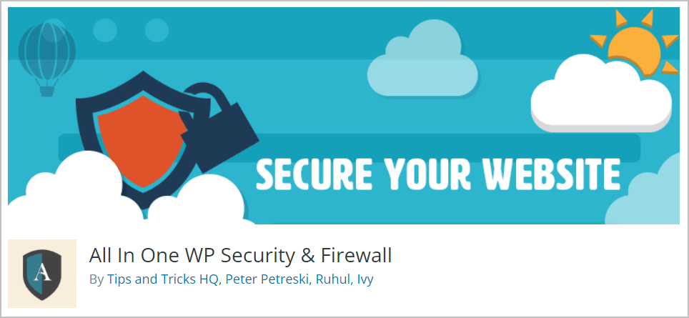 all in one wp security banner