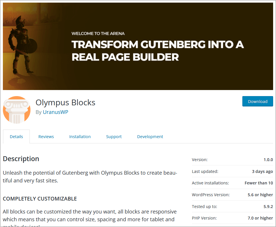 olympus blocks