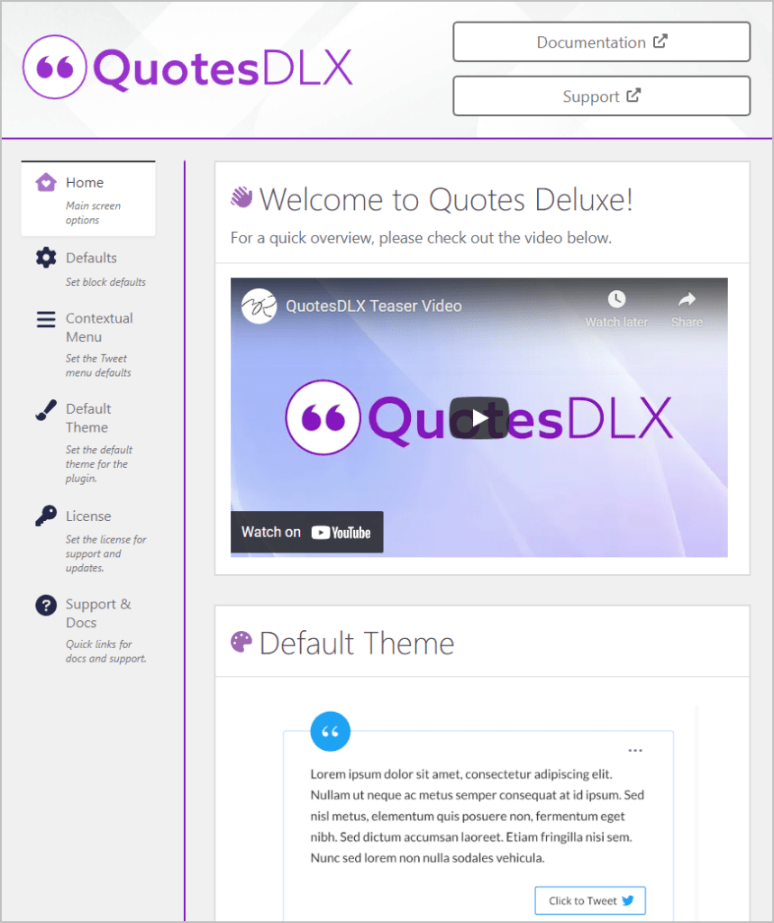 quotes dls welcome screen