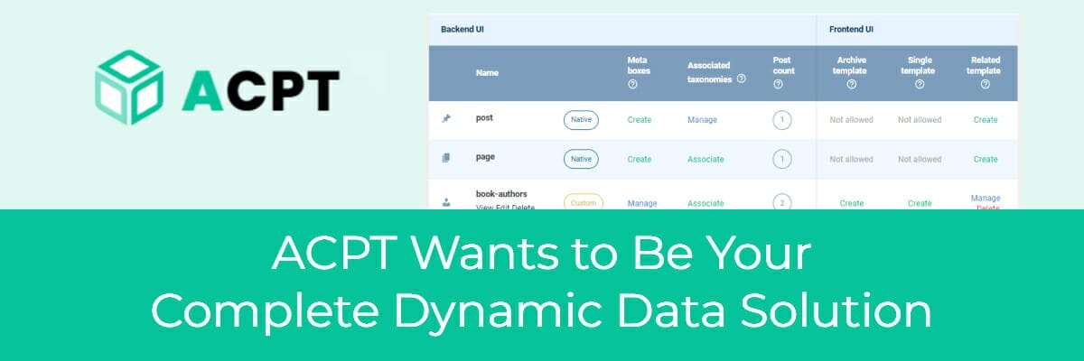 acpt wants to be your complete dynamic data solution
